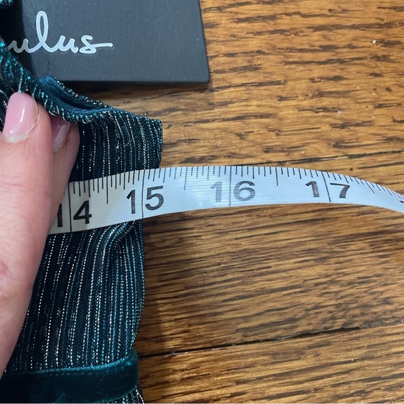 Lulus Metallic Teal Green/Blue Semi Formal Homecoming Party Dress Size Small NWT - Picture 13 of 14